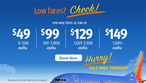 $49 south west west airlines offers